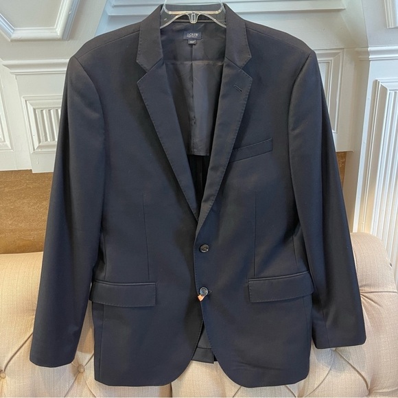J.Crew Ludlow Jacket Mens 42R Black Loro Piana Italian Wool Blazer